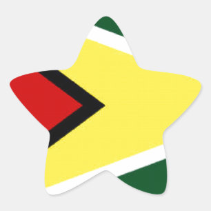 Guyana Stern-Aufkleber