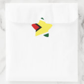 Guyana Stern-Aufkleber (Tasche)