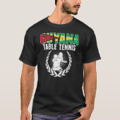 Guyana Table Tennis Guyanese Ping Pong Team Suppo T-Shirt (Vorderseite)