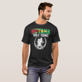Guyana Table Tennis Guyanese Ping Pong Team Suppo T-Shirt (Vorne ganz)