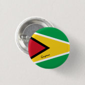 Guyana-Taste, patriotische Guyana-Flaggenmode Button (Vorne & Hinten)