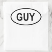 Guyana "TYP" Ovaler Aufkleber (Tasche)