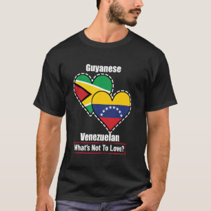 Guyana-venezolanische Herzflaggen Was gibt es nich T-Shirt