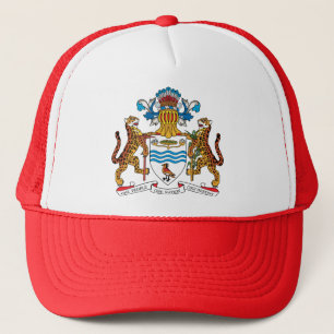 Guyana-Wappen Detail Truckerkappe