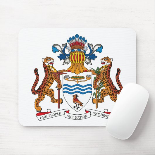Guyana-Wappen Mousepad (Mit Mouse)