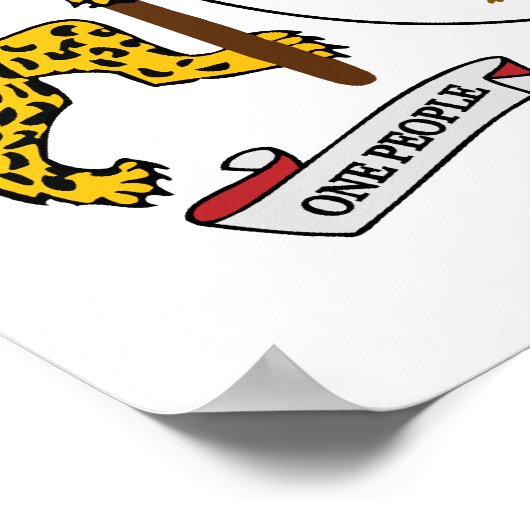 Guyana-Wappen Poster (Ecke)