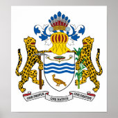 Guyana-Wappen Poster (Vorne)