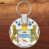 Guyana-Wappen Schlüsselanhänger (Vorderseite)