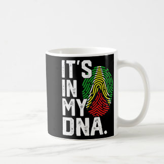 Guyana-Wurzel-Flagge-Fingerabdruck-Grafik patrioti Kaffeetasse