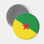 Guyane Flag GF Magnet (Vorderseite/Rückseite)