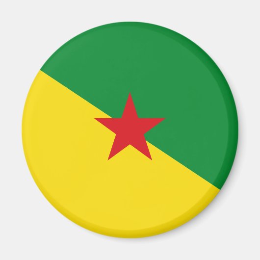 Guyane Flag GF Magnet (Vorne)