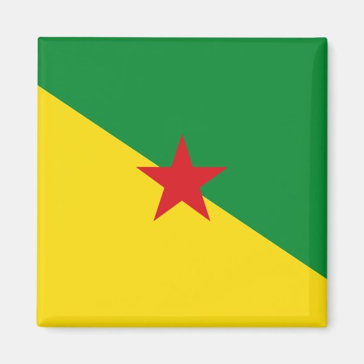 Guyane Flag GF Magnet (Vorne)