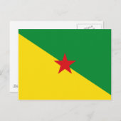 Guyane Flag GF Postkarte (Vorne/Hinten)