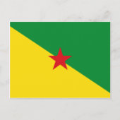 Guyane Flag GF Postkarte (Vorderseite)