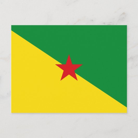 Guyane Flag GF Postkarte (Vorderseite)