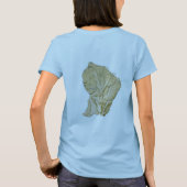 Guyane Flag + Karte + Text-T - Shirt (Rückseite)