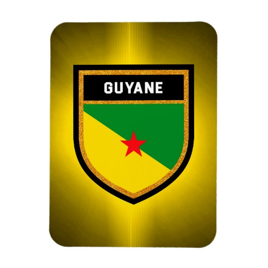 Guyane Flag Magnet (Vertikal)
