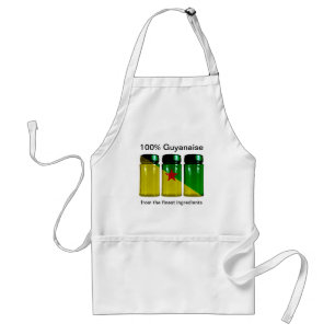 Guyane Flag Spice Jars Schürze