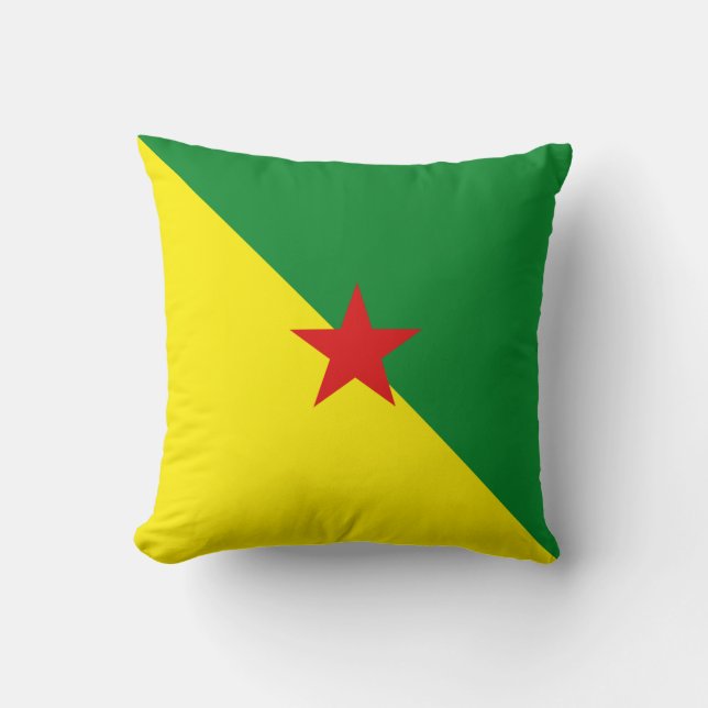 Guyane Flag x Flag Kissen (Vorderseite)