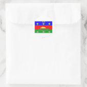 Guyane Flagge Runder Aufkleber (Tasche)