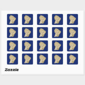 Guyane Map Sticker (Blatt)
