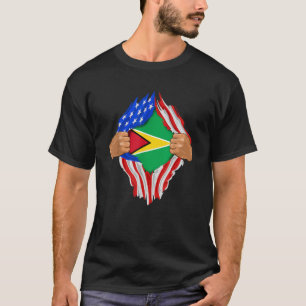Guyanese Blood Inside Me Guyana Flag Gift T-Shirt