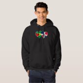 Guyanese Dominican Flag Heart Guyana Dominican Rep Hoodie (Vorne ganz)