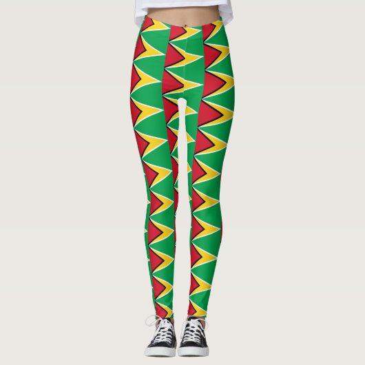 Guyanese Flag Leggings (Vorderseite)