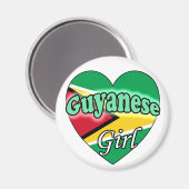 Guyanese Girl Magnet (Vorderseite/Rückseite)