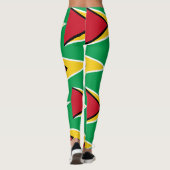 "Guyanese Glory: Flag-Inspired Custom Leggings" Leggings (Rückseite)