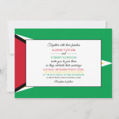 Guyanische Flagge, Flagge von Guyana Hochzeit Einladung (Vorderseite)