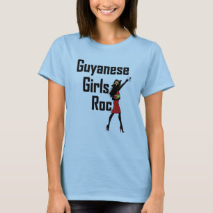 Guyanische Mädchen-Felsen-Ernte-Spitze T-Shirt