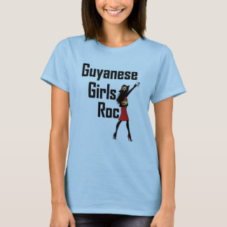 Guyanische Mädchen-Felsen-Ernte-Spitze T-Shirt