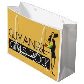 Guyanische Mädchen-Geschenk-Tasche Große Geschenktüte (Vorderseite Schrägansicht)