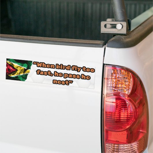 Guyanischer Sprichwort Autoaufkleber (Auf Lkw)