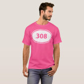 Guys 308 Hunting Rifle Round Caliber Gun Owner T-Shirt (Vorne ganz)