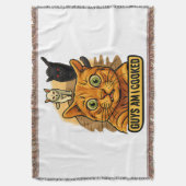 Guys Am I Cooked? Funny Cat Meme Panic Reaction Decke (Vorderseite Vertikal)