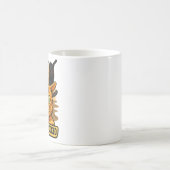 Guys Am I Cooked? Funny Cat Meme Panic Reaction Kaffeetasse (Mittel)