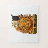 Guys Am I Cooked? Funny Cat Meme Panic Reaction Puzzle (Vertikal)