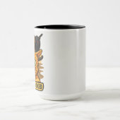 Guys Am I Cooked? Funny Cat Meme Panic Reaction Tasse (Zentrum)