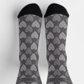Guys fall in love too, Dark gray Socken (Oben)