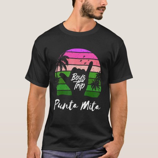 Guys Punta Mita Mexico Trip Matching Vacation T-Shirt (Vorderseite)
