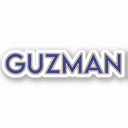 GUZMAN 02 — 3" STICKER (Vorderseite)
