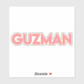GUZMAN 03-6" STICKER (Blatt)