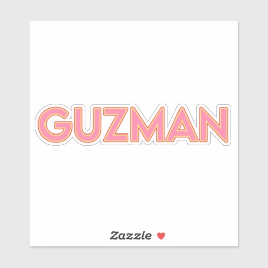 GUZMAN 03-6" STICKER (Blatt)
