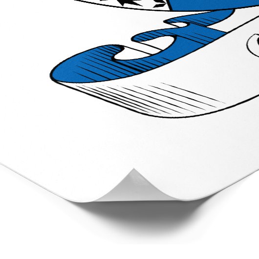 Guzman Familienwappen Poster (Ecke)