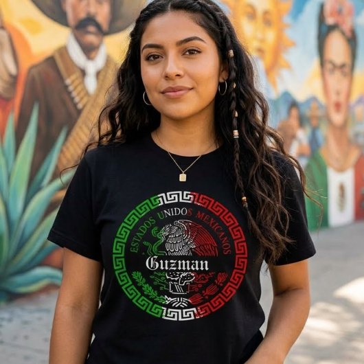 Guzman Nachname mexico Emblem Shirt