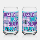 Guzzle Soda Glass Dosenglas (Rückseite)
