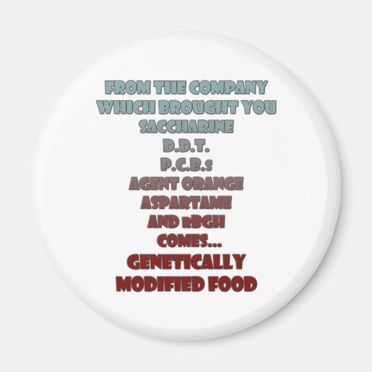 GV-Lebensmittel Magnet (Vorne)