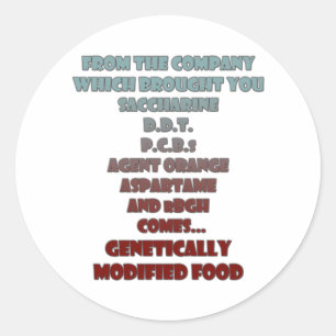 GV-Lebensmittel Runder Aufkleber